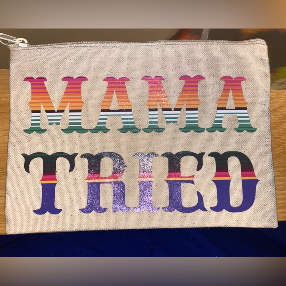 Wristlet Pouch - mama tried with pistols